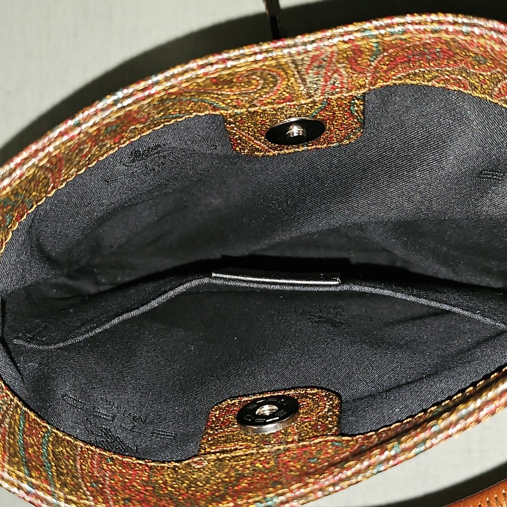 Etro Brown Crossbody Bag with Paisley Design - Picture 6 of 12